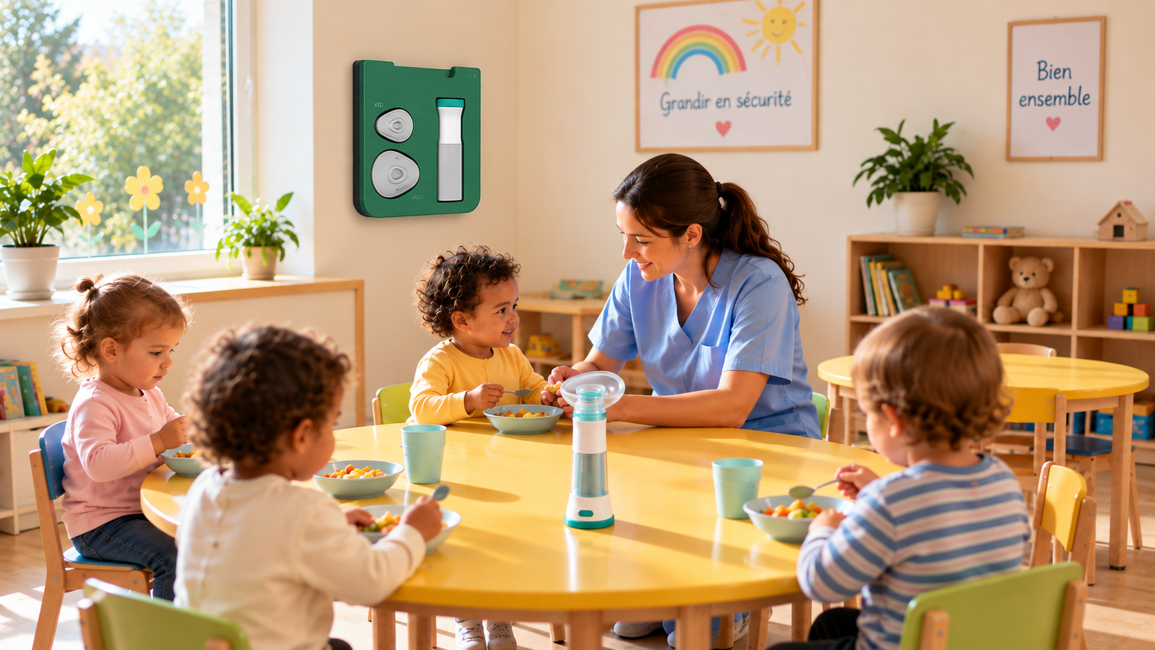 Repas en crèche